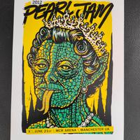 Poster "Pearl Jam" Concerto a Manchester 2012