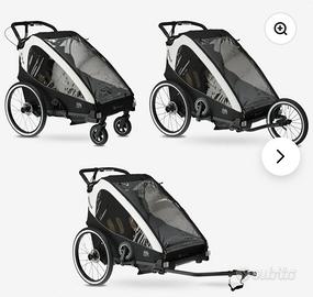 Passeggino e rimorchio bici