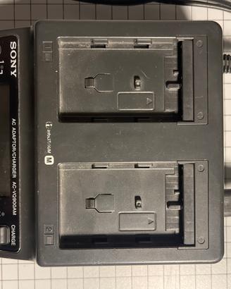 Carica batteria doppio Sony AC-VQ900AM