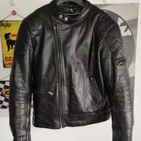 Giacca Helstons vintage cafe racer Total Black L