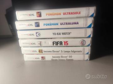 Lotto Rari Inazuma Eleven + Pokémon 3DS - COMPLETI