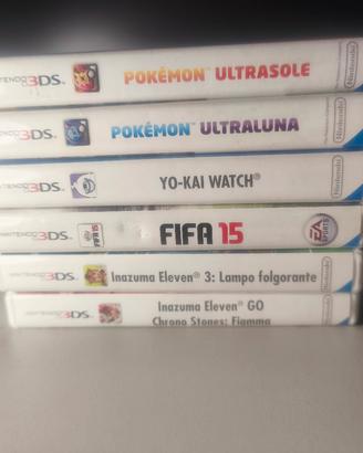 Lotto Rari Inazuma Eleven + Pokémon 3DS - COMPLETI