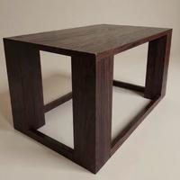 Tavolo da salotto in legno Wengé handcrafted