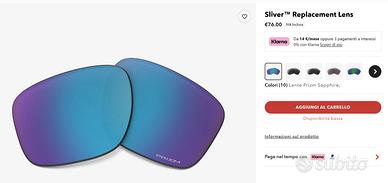 Lenti Oakley Prizm Sapphire Iridium per Sliver