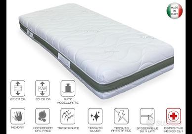 Materasso nuovo singolo in Memory Foam-5 zone