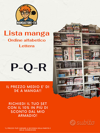 Lotto Manga vari - Entra nel profilo - P-Q-R