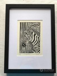 Quadro- Xilografia su carta di cotone