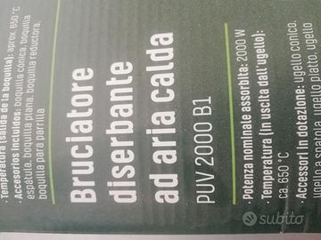 BRUCIATORE DISSERBANTE