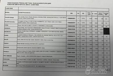 Libri usati scuola media