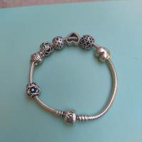 Bracciale Pandora + charms + clip