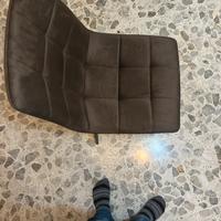 4 sedie in velluto nuove appena comprate