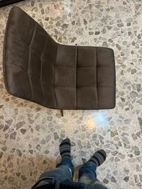 4 sedie in velluto nuove appena comprate