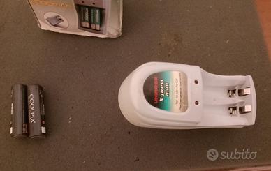 Caricabatterie X-PRESS-batterie ricaricabili+batt.