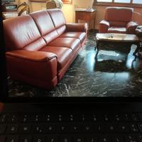 divano e poltrona pelle anche singolarmente 