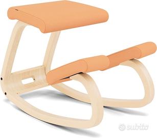 Varier Variable legno naturale tessuto pesca