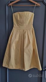 Vestito 213 da cerimonia elegante giallo pastello