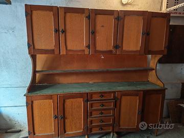 credenza/ dispensa rustica  in legno