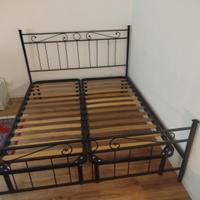 Letto matrimoniale ferro battuto e reti