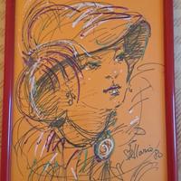 QUADRO DISEGNO ARTISTA PITTORE "STELLARIO"