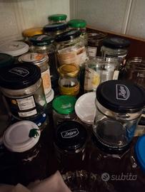 lotto misto di 10 barattoli vasetti 