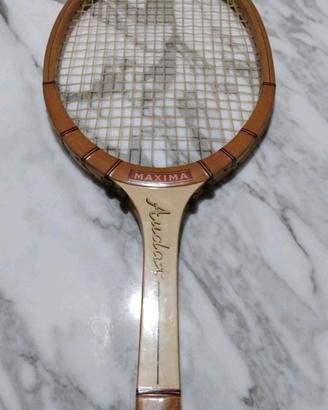 MAXIMA TURNIER GRAPHITE Rahmen Tennisschläger Holz Racket Vintage Wood Graphite
