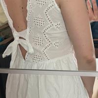 Abito sangallo bianco Mango