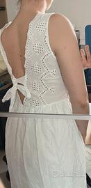 Abito sangallo bianco Mango