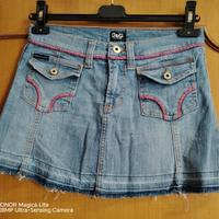 Minigonna jeans vintage D&G