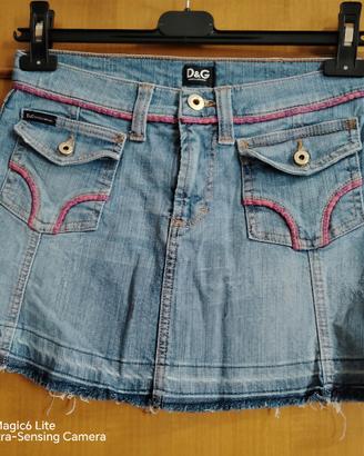 Minigonna jeans vintage D&G
