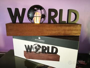 Lampada Led a forma di parola World di Atmosphere