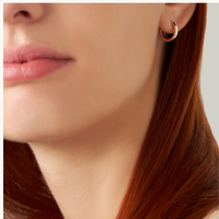 Mono Orecchino A Cerchio Toujours Oro Giallo 8mm