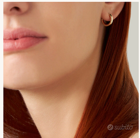 Mono Orecchino A Cerchio Toujours Oro Giallo 8mm