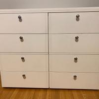 cassettiera bianca 90x60x70