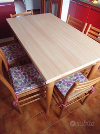 Tavolo da cucina con 6 sedie