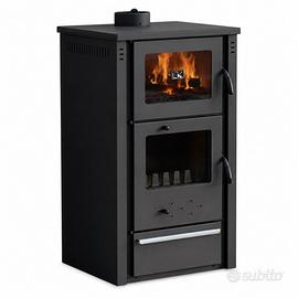 STUFA A LEGNA CON FORNO – NUOVA -  PREZZO STOCK