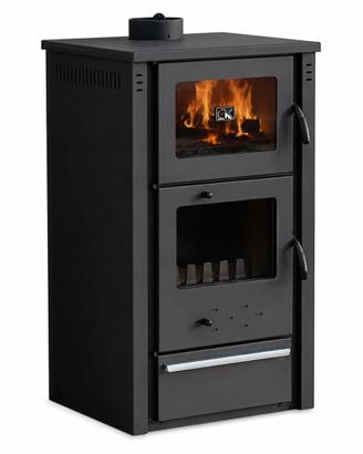 STUFA A LEGNA CON FORNO – NUOVA -  PREZZO STOCK
