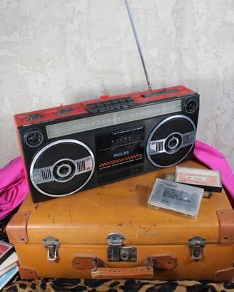 Radio e Registratore a cassette Philips Vintage