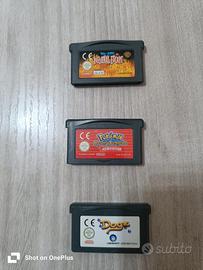 Tre Giochi GBA pokemon, tom&jerry e dogz