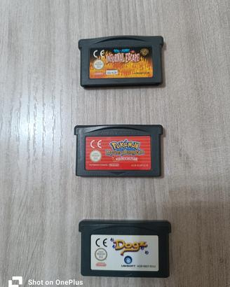 Tre Giochi GBA pokemon, tom&jerry e dogz