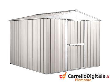 Box porta attrezzi in lamiera 276x260 bianco
