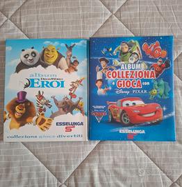 2 album figurine Esselunga: 1 Disney, 1 DreamWorks