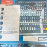 Mixer soundcraft MFXi 8 per live dj