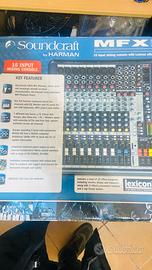 Mixer soundcraft MFXi 8 per live dj