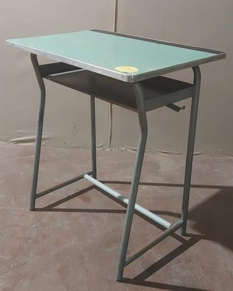 banco scuola ferro e legno mis. 64x44xh72.5