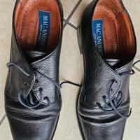 Scarpe uomo in pelle nera n 42