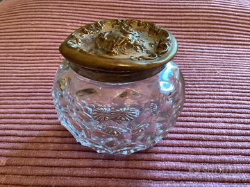 Vasetto in vetro Art Nouveau Vintage