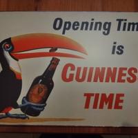 Targa Guinness in metallo