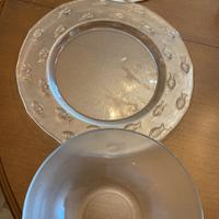 Set 3 pz in vetro satinato