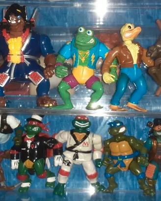set figures Tartarughe Ninja Turtles vintage 80 90