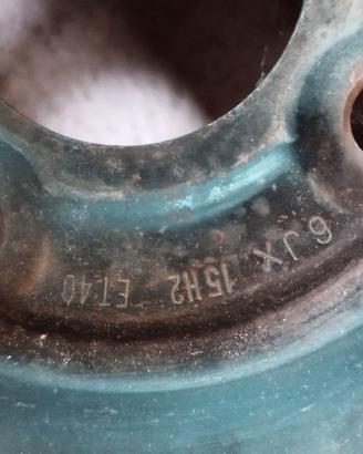 4 CERCHI 15\" - 6JX15H2 ET 40 Fiat punto- LANCIA